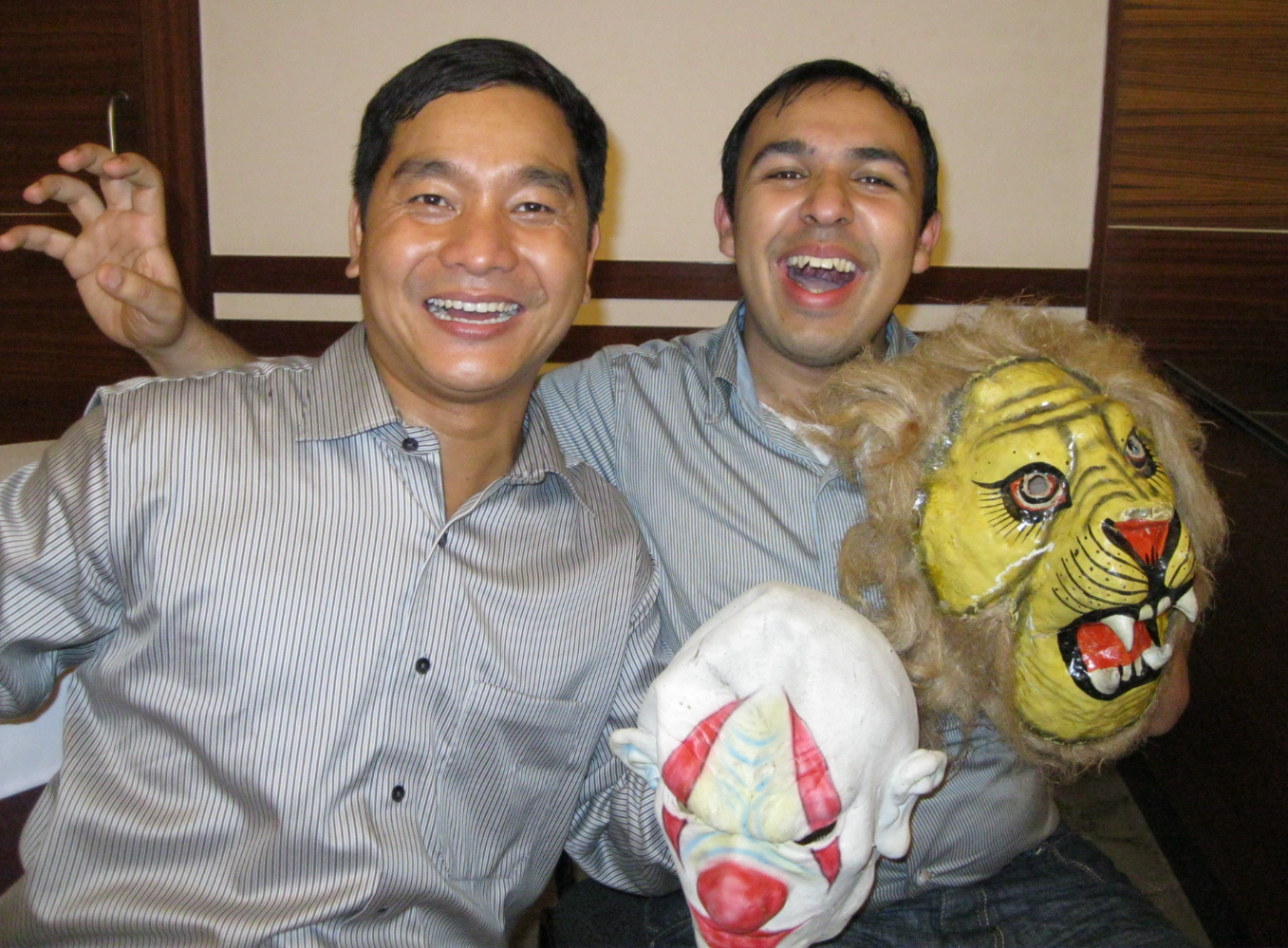 Chow Siddhartha with Mr. Shakti Laughter Yoga Buddy Image