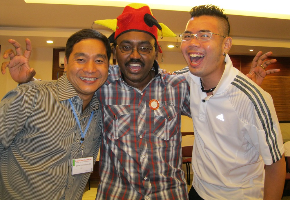 Chow Siddhartha and Laughter Yoga Buddies Image