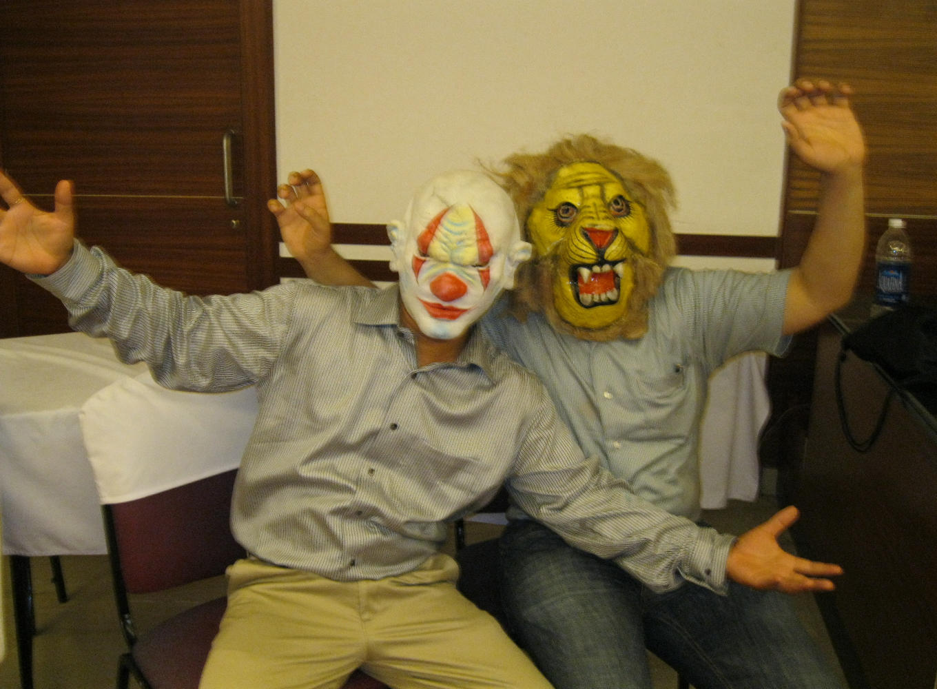 Chow Siddhartha with Laughter Yoga Buddy Mr. Shakti Image